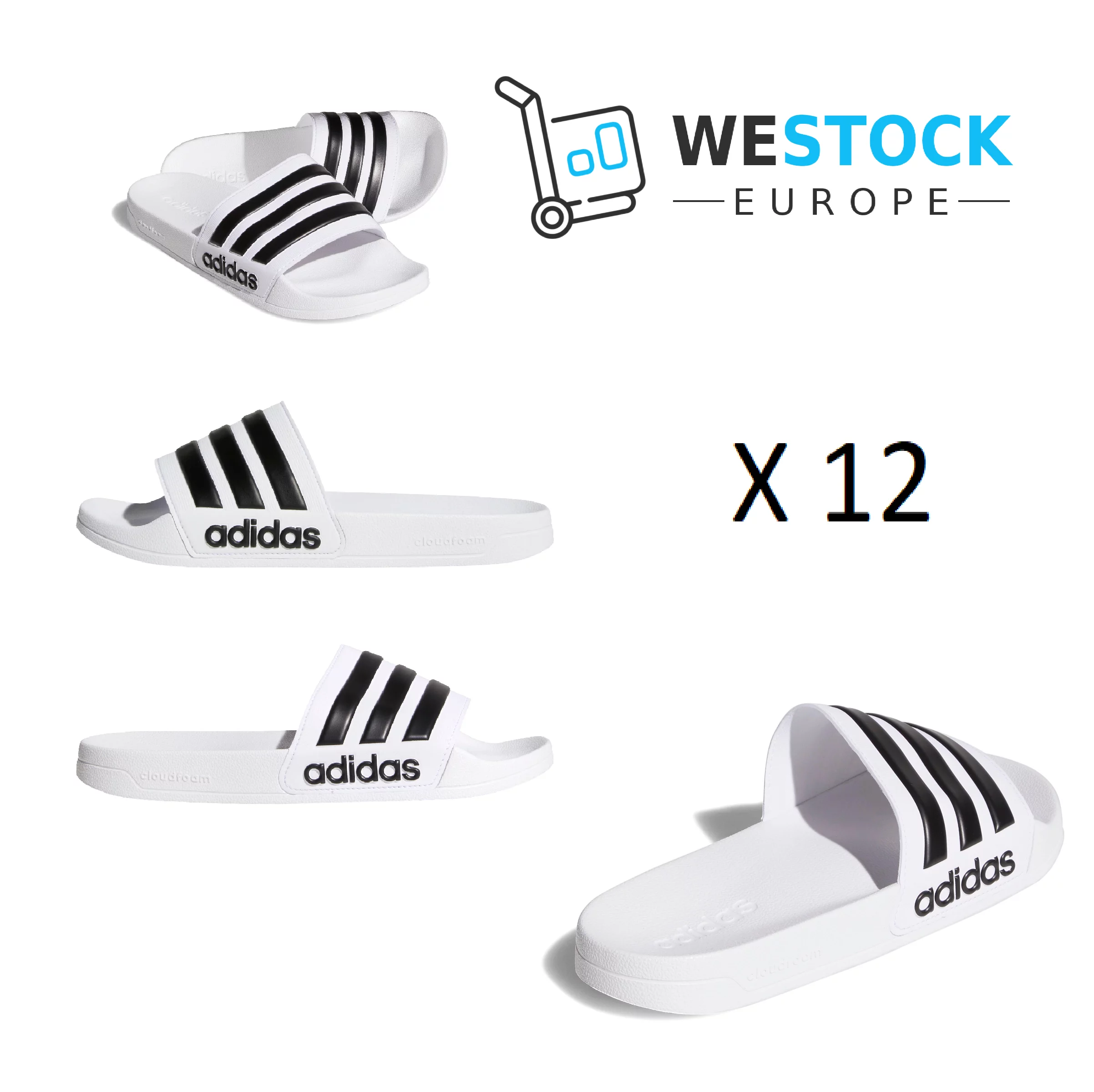 sandales-adidas-cloudfoam-adilette-blanc-noir-bl-westock