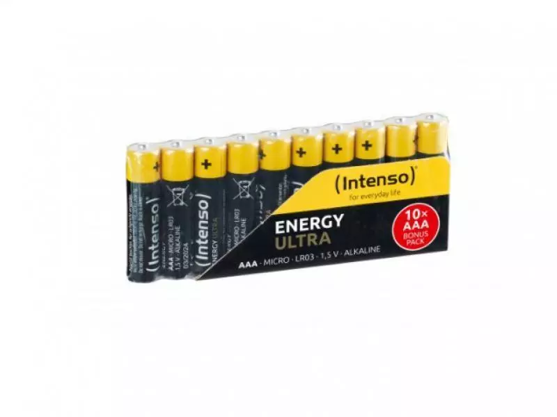 Piles Intenso Energy Ultra AAA 1,5 V LR03 (paquet de 10)
