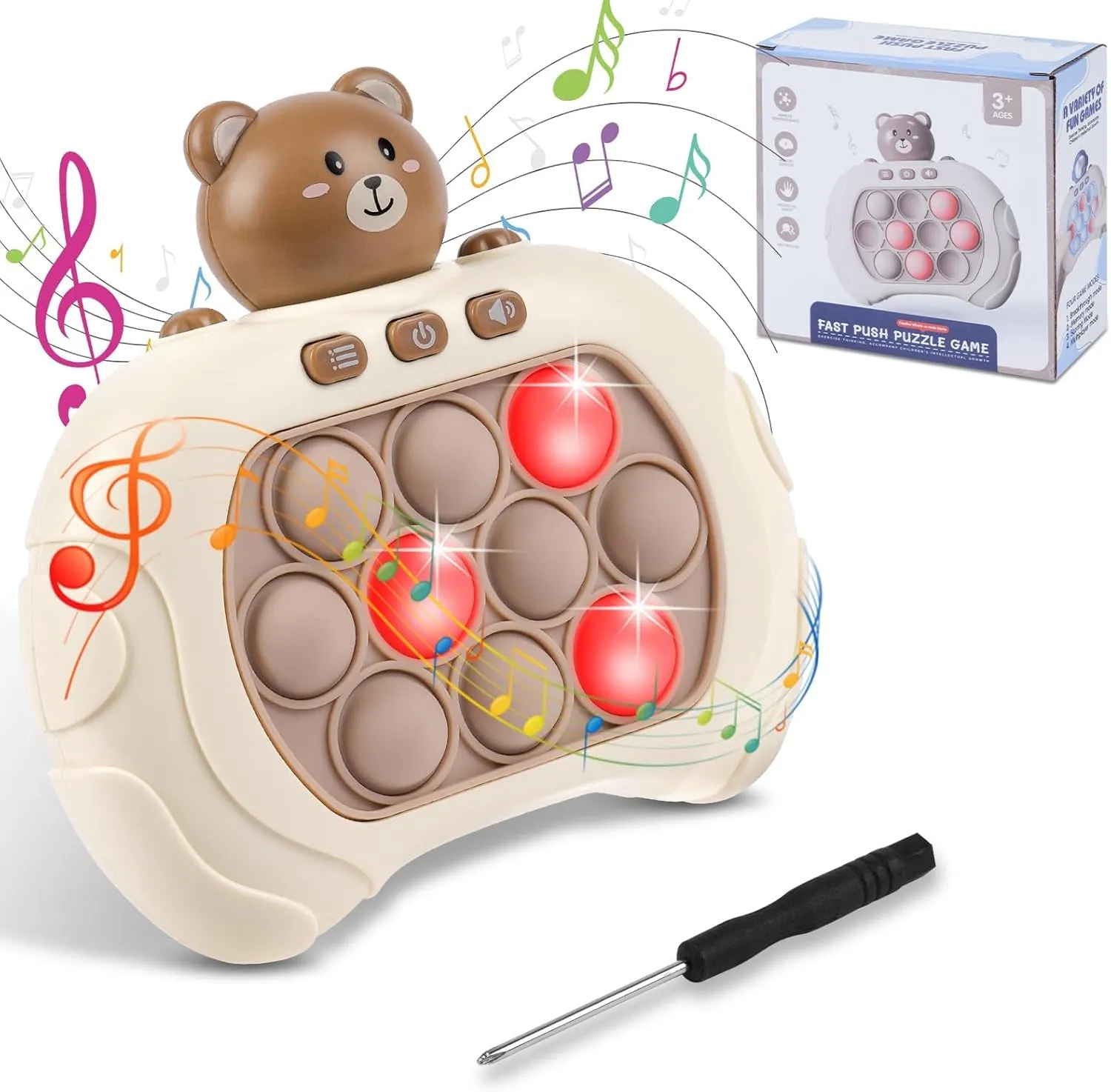 Jeu électronique POP IT Anti Stress sensorielle Bleu Rose