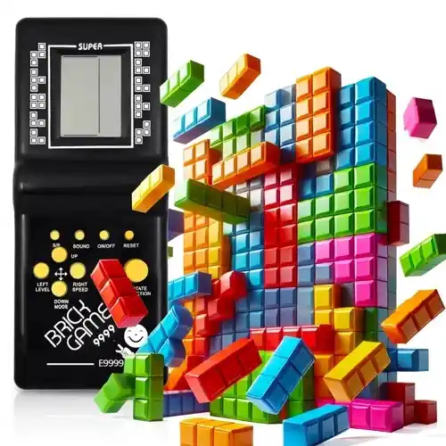 BRICK GAME Jeu de poche RS-99 9999 jeux mélange Noir