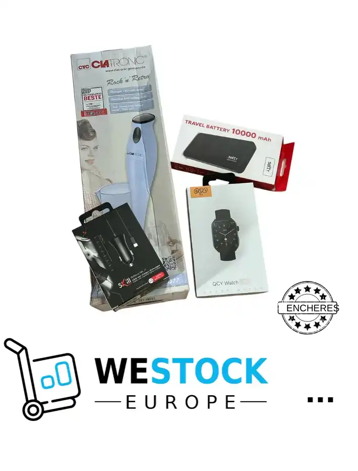 Enchère lot divers Hightech / Maison- Allume cigare, Mixeur etc.  – #559 – P.P. lot neuf 98,54€