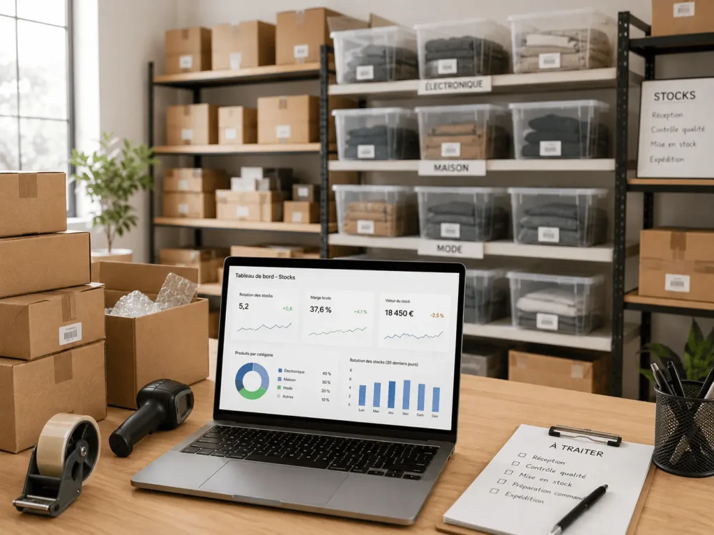 gestion stocks e-commerce pour améliorer la marge brute achat-revente