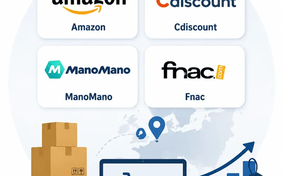 Marketplaces européennes pour lots - Amazon, Cdiscount, ManoMano, Fnac