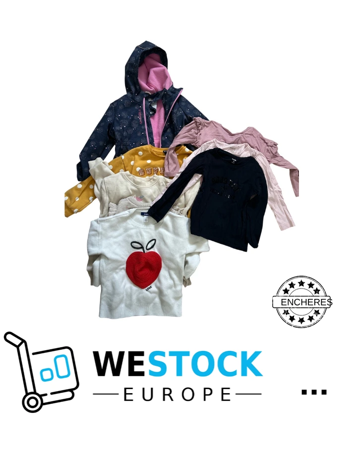 Enchère Lot vêtements seconde main – enfant – #565 – P.P. lot occasion 33,66€ new