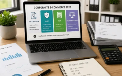 Obligations légales e-commerce 2026 : CGV, TVA et facturation pour revendeurs