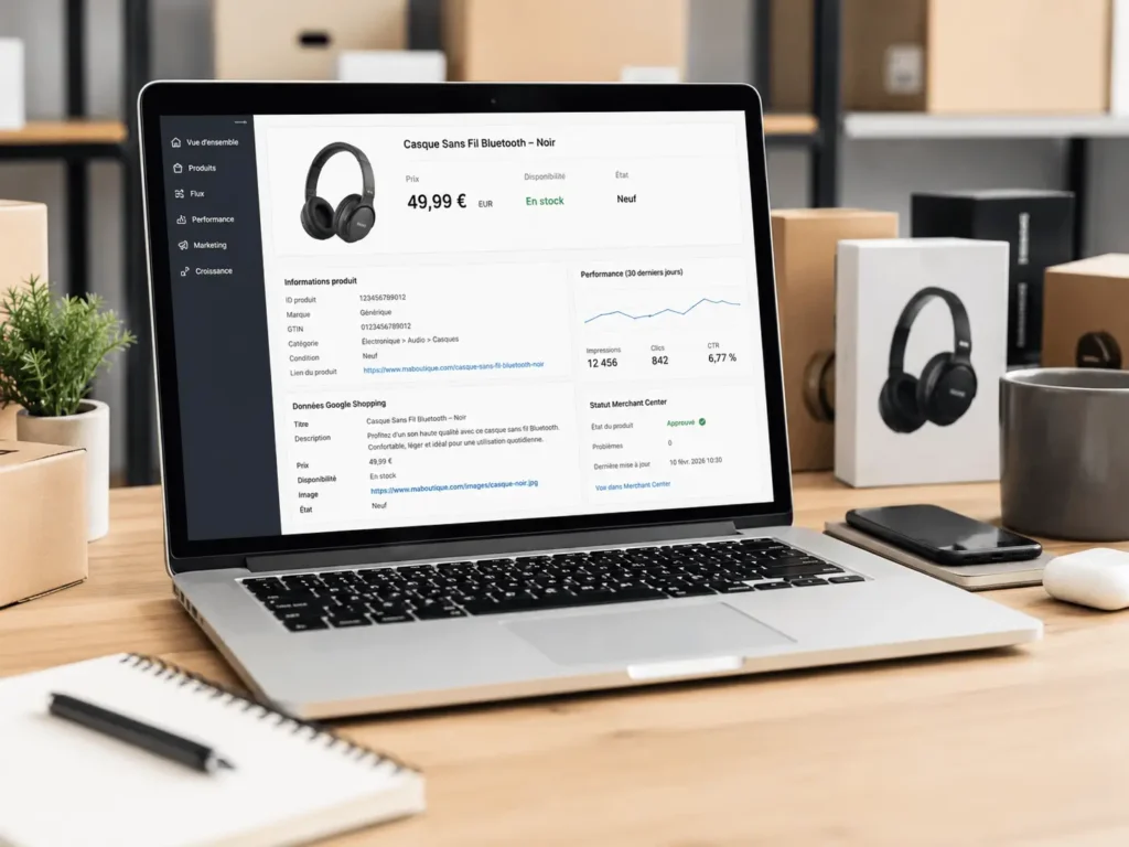 optimisation fiche produit Google Shopping pour augmenter les ventes et accélérer la rotation du stock