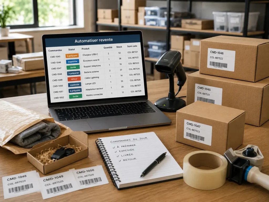 Automatiser revente avec calcul de marge pour un lot de produits e-commerce