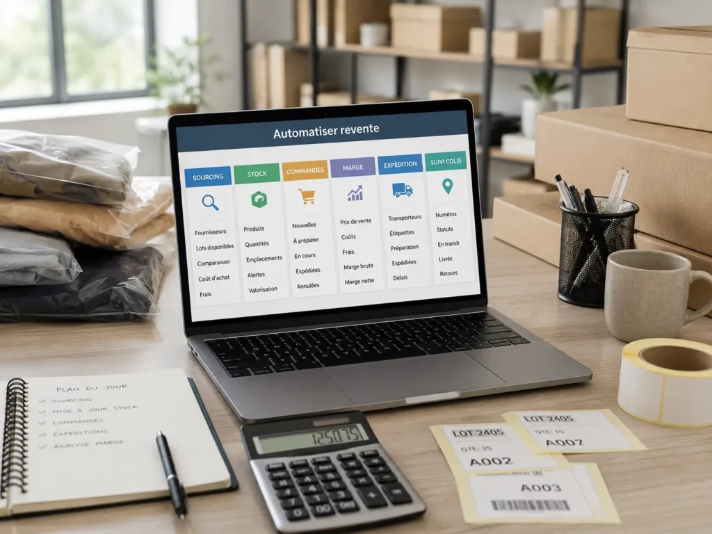 Automatiser revente avec préparation de commandes et expédition e-commerce