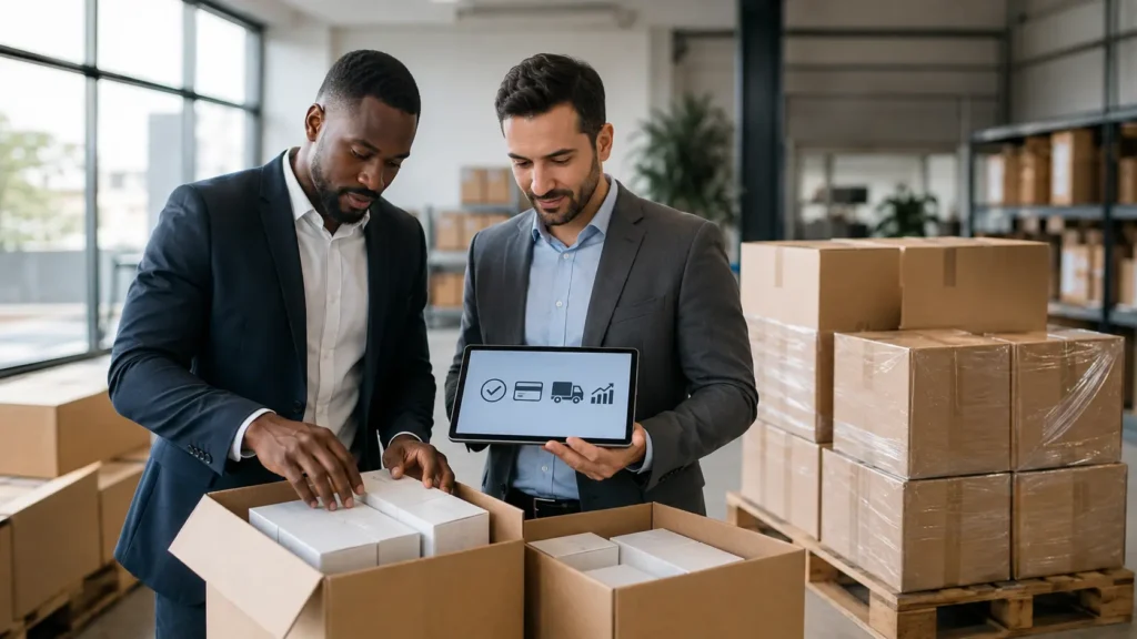 Vendre rapidement un lot de produits par une vente B2B et une expédition organisée