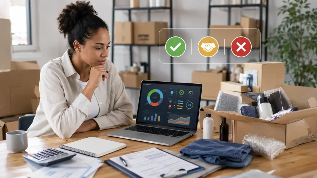 Vérifier lot déstockage en calculant la marge et les coûts avant achat