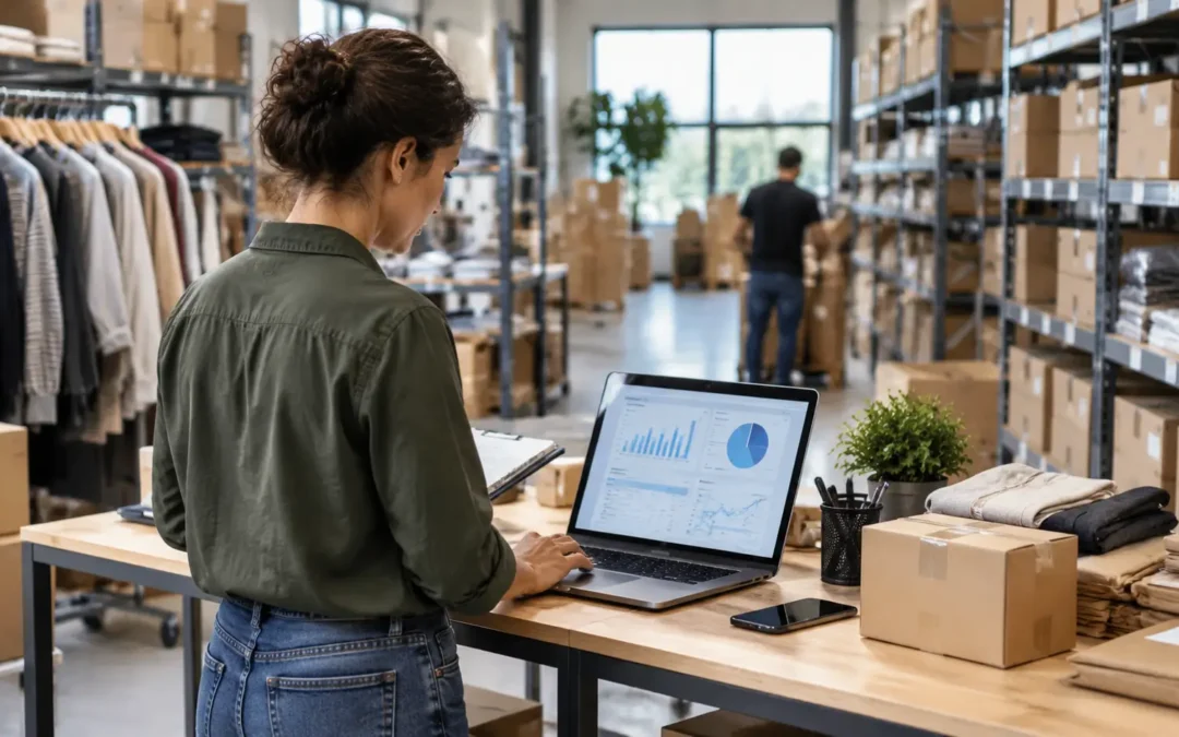 Logistique e-commerce avec gestion des stocks pour éviter le surstock