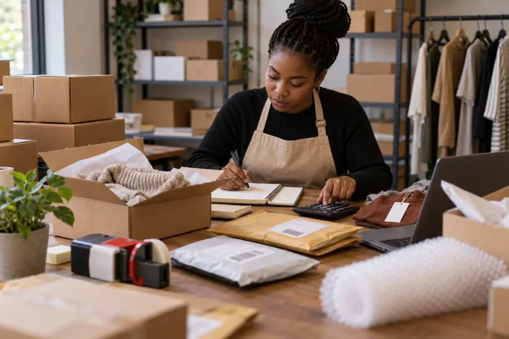 Rentabilité boutique achat-revente : contrôle des frais de livraison, d’emballage et de retour